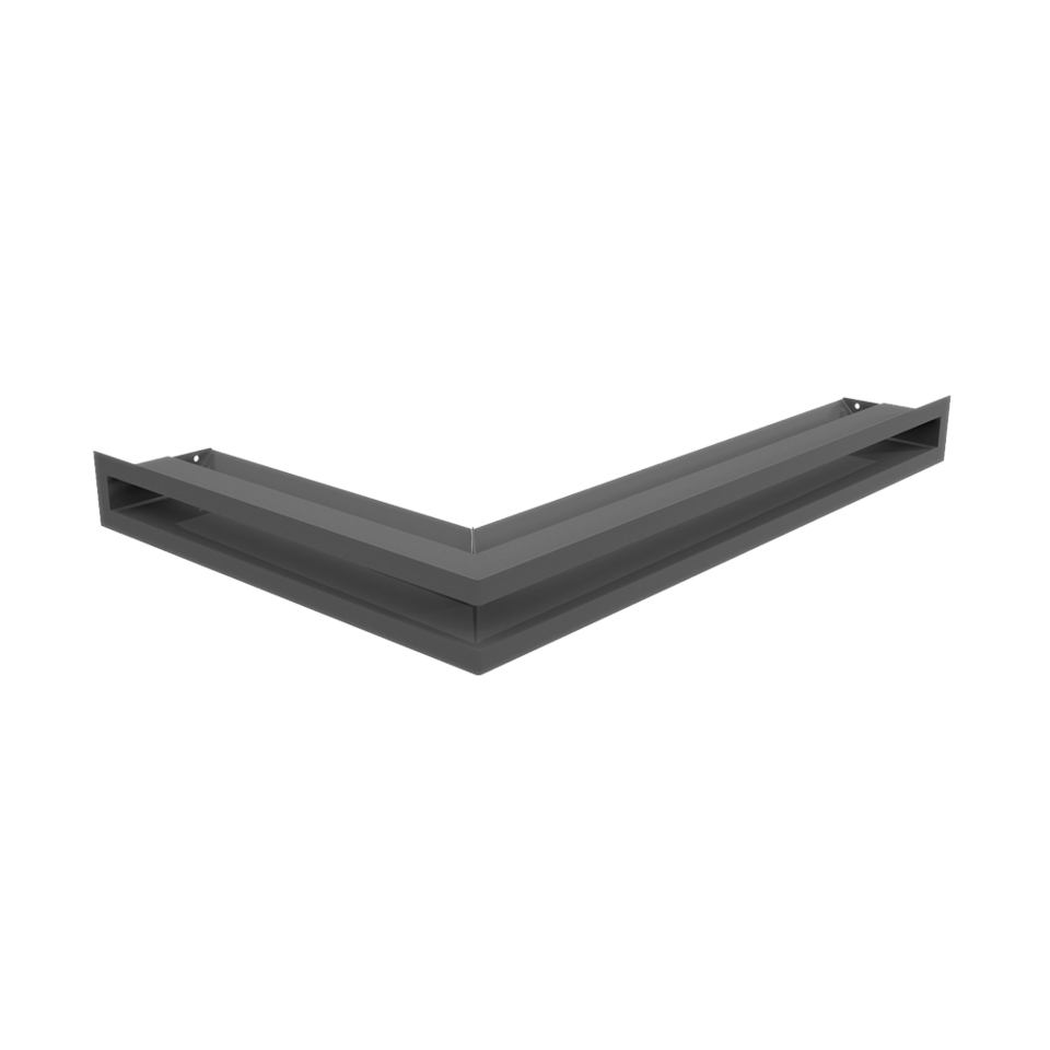 Решітка LUFT SF кутова права графітова 40x60x6