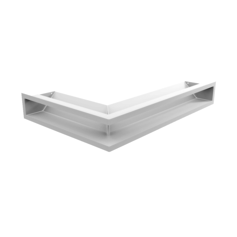 Решітка LUFT кутова права біла 40x60x9, фото 1