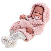 Силіконова лялька реборн дівчинка немовля новонароджена подарункова вінілова Холі 42 см Рожевий, фото 6