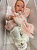 Силіконова лялька реборн дівчинка немовля новонароджена подарункова вінілова Холі 42 см Рожевий, фото 3