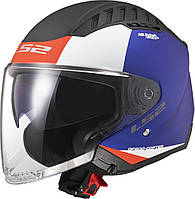 Мотоциклетный шлем LS2 OF600 COPTER URBANE матовый черно-синий, размер L, AK3060021255