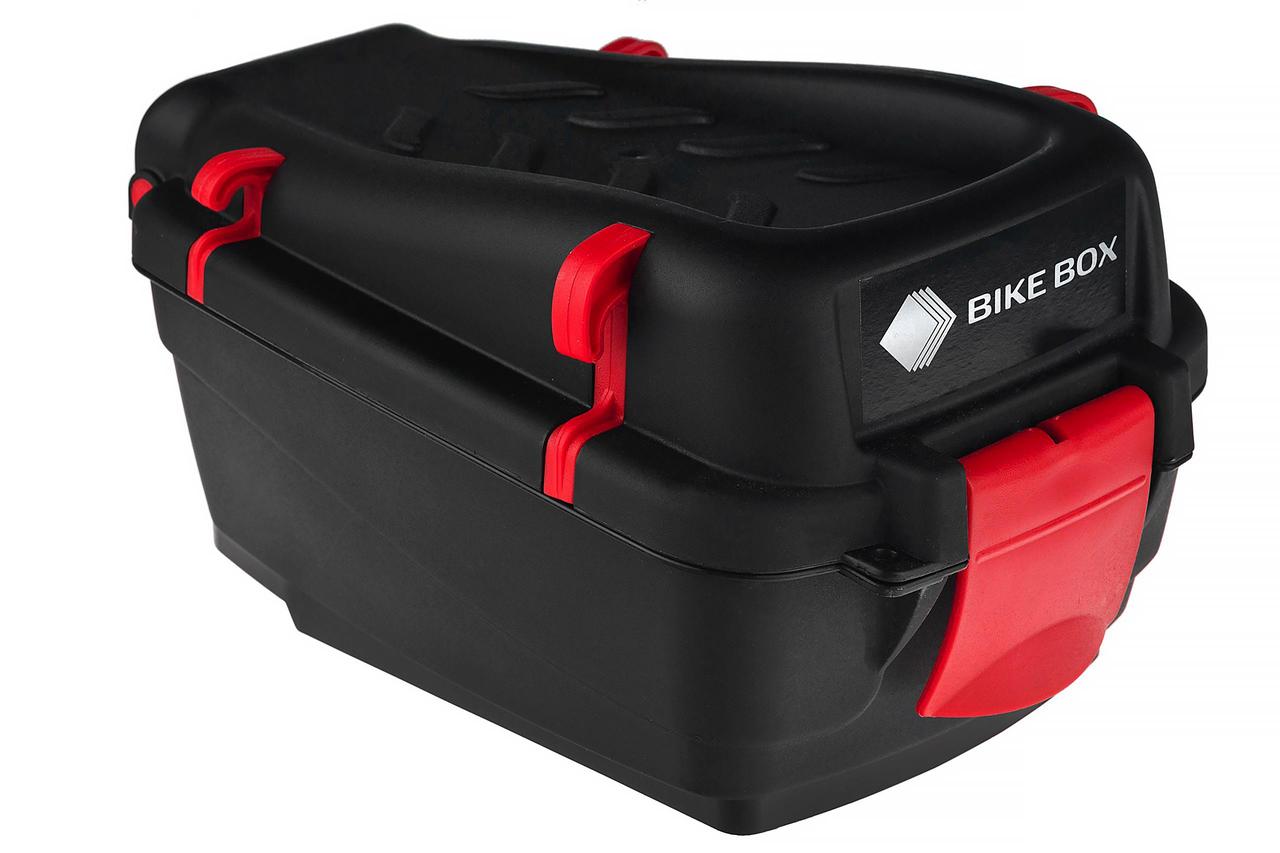 Кофр – контейнер на багажник велосипеда пластиковий чорний (5 літрів)
