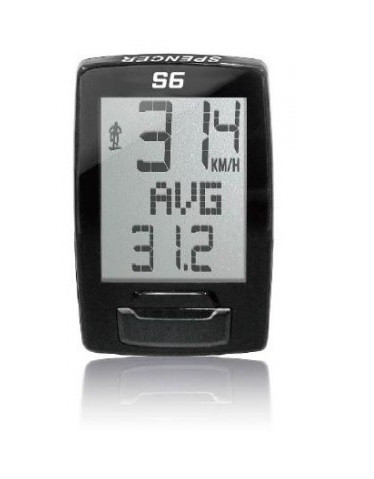 Велокомп'ютер Spencer S6 6 функцій, чорний (LIV016)