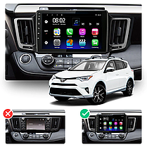 Штатна магнітола Lesko для Toyota RAV4 IV (CA40) 2012-2015 екран 10" 1/16Gb/ Wi-Fi Optima GPS Android, фото 3