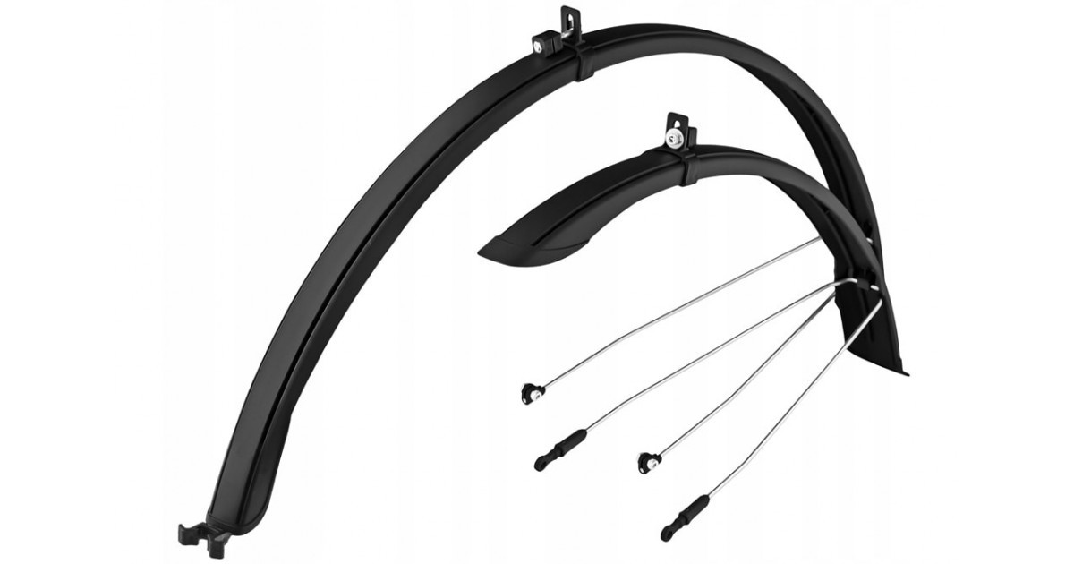 Крила Simpla Ubiquit SDS 28" 46 мм чорний із сірим (BLK025)