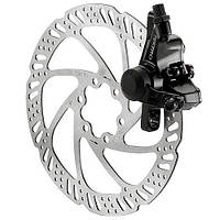 Гальма дискові Tektro M280 + ротор 160 мм, на два колеса, чорний (C-UH-T-0075)