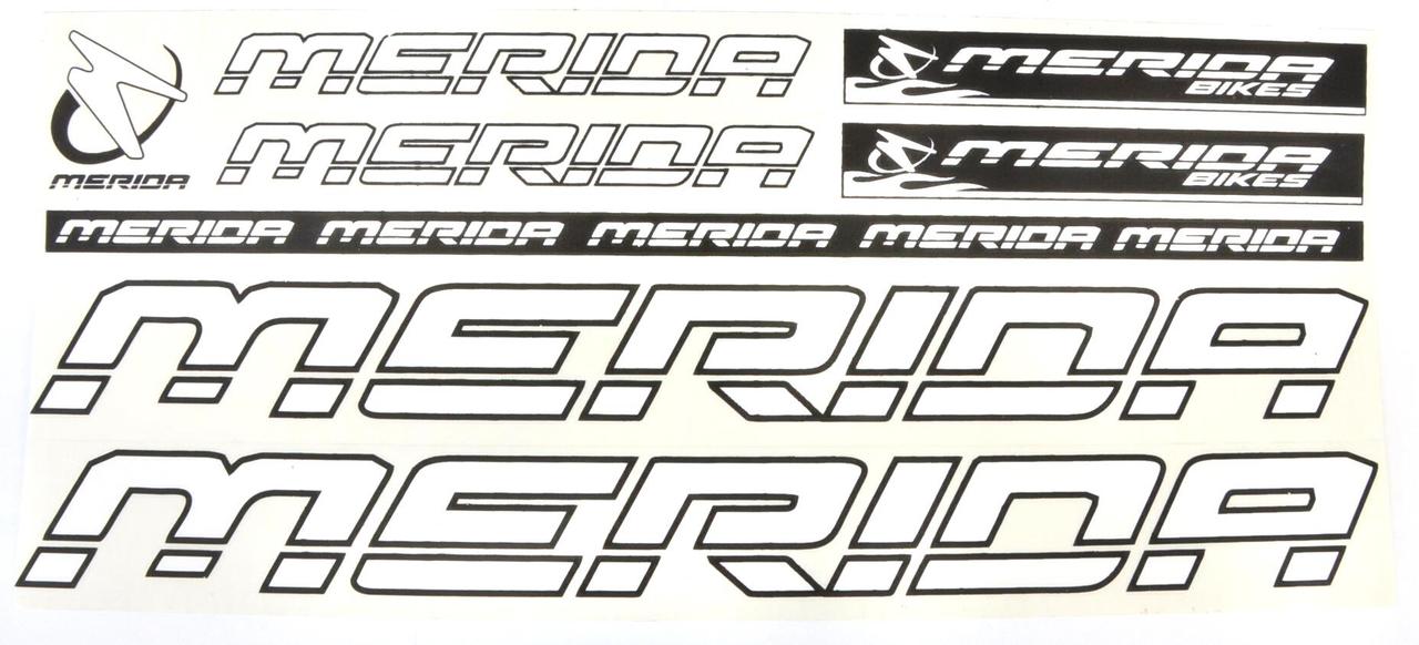 Наклейка Merida на раму велосипеда, білий (NAK034)