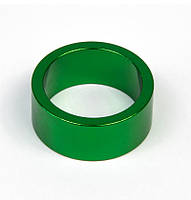 Кільця на рульову колонку Alu 28,6 - 36 15 мм. зелений (KIE628)