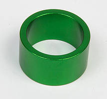 Кільця на рульову колонку Alu 28,6 - 36 20 мм. зелений (KIE634)