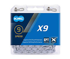 Ланцюг KMC X9, 9 spd., 116 ланок, 1/2 "x11 / 128" (X9)