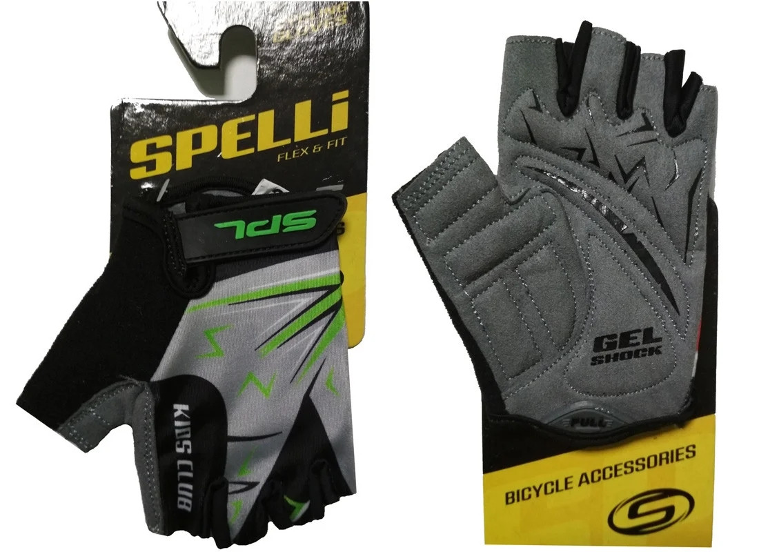 Велорукавиці дитячі Spelli SBG-1553 Green "3" 4-6 років. (SBG-1553-green-3)