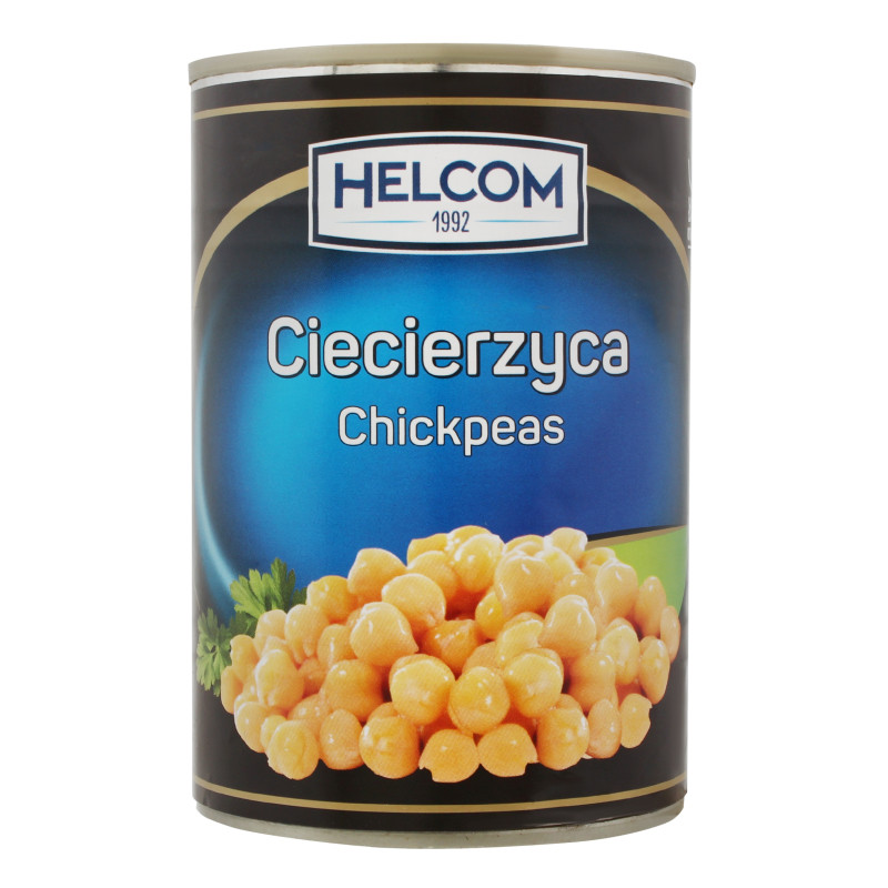 Нут (боби) консервовані стерилізовані Helcom, 400г в ж/б, Польща