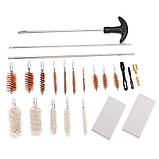 Набір для чищення ствола зброї універсальний, 24 предмета в кейсі, фото 2