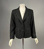 Пиджак фирменный M&Co, черный, лляной, размер 14 (М), Как новый