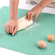Кулінарний килимок для тіста 60*40 см. м'ятний колір