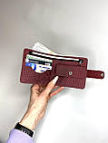 Жіночий шкіряний гаманець DYLAN марсала, фото 3
