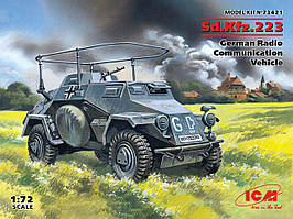 SD. KFZ.223, німецька бронемашин зв'язку в масштабі 1/72. ICM 72421