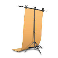 Фотофон виниловый, фон для фото предметной съемки Оранжевый 120×200 см ПВХ