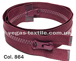 Блискавка тракторна 70 см Бордовий (Тип 5)