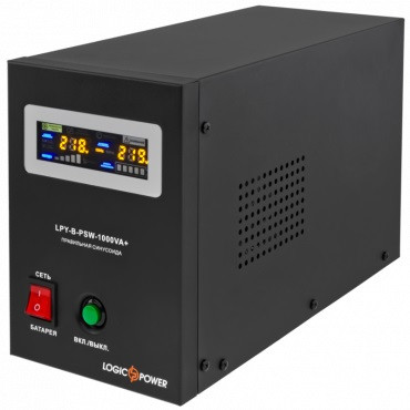 ДБЖ LogicPower LPY-B-PSW-1000VA+ (700 Вт)10A/20A, з правильною синусоїдою 12V