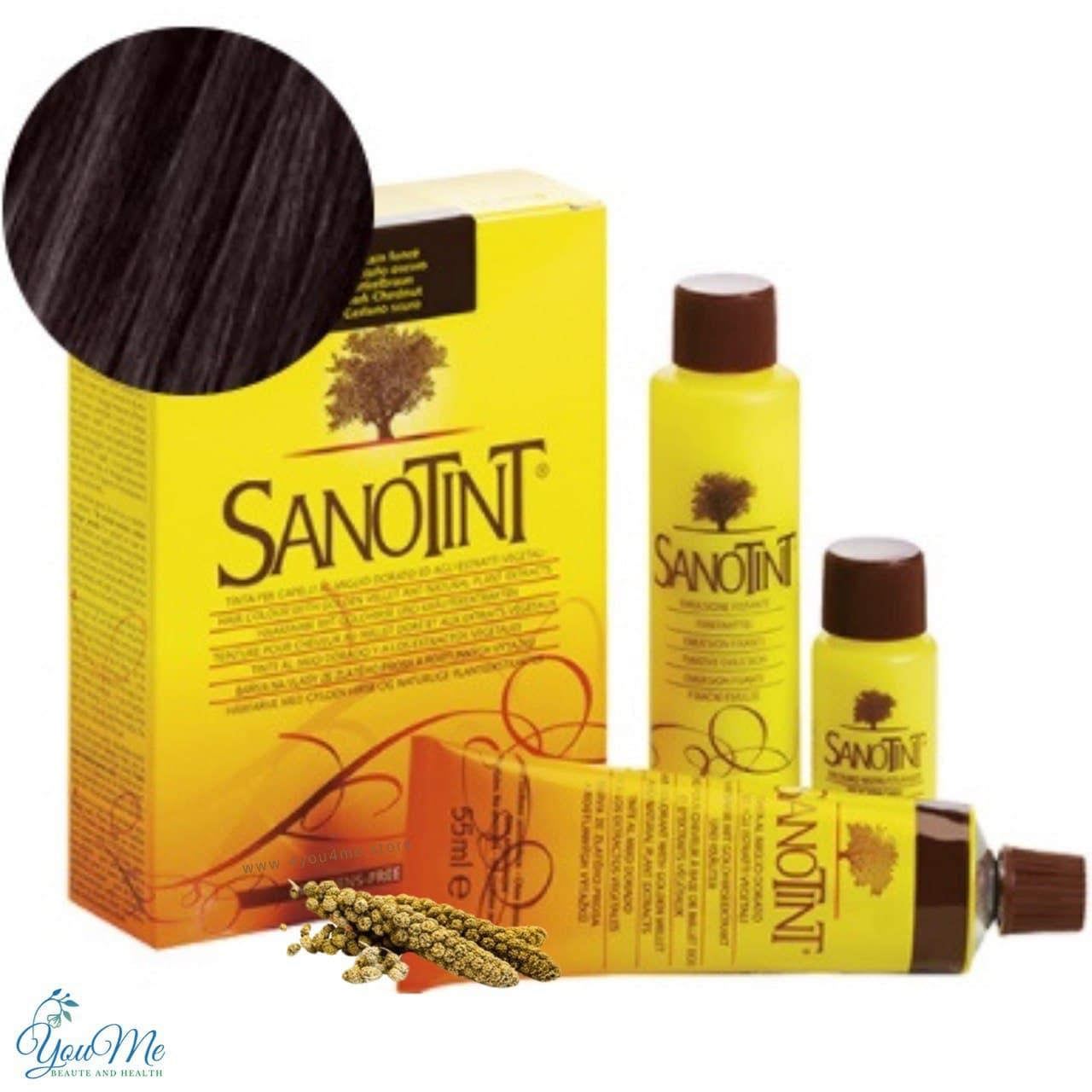 Sanotint Classic Фарба для волосся No 06 «Темний Каштан» Санотинт Вівасан Швейцарія 125 мл