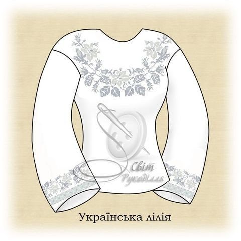 Заготівля на жіночу вишиванку "Українська лілія", фото 1