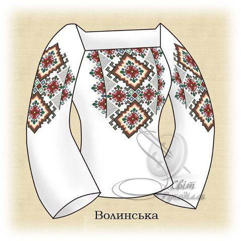 Заготівля на жіночу вишиванку "Волинська", фото 1