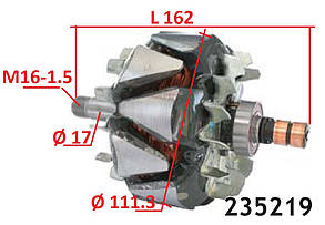 Ротор генератора AUDI A4 A3 CHRYSLER Sebring Cirrus DODGE Journey Avenger Caliber FORD Galaxy JEEP Patriot Com
