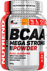 Амінокислоти BCAA Mega Strong Powder (500 г) Nutrend, фото 1