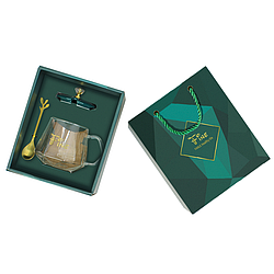 Сувенірний подарунковий набір A28 чашка + ніжка Dark Green 8621-32161