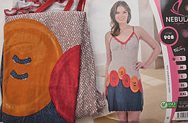 На тонких бретельках ночнушка NEBULA908 S S