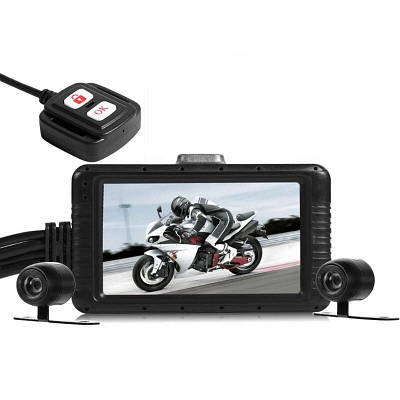 Відеореєстратор для мотоцикла на 2 камери FHD SE100 (УЦІНКА - дефект матриці екрана)