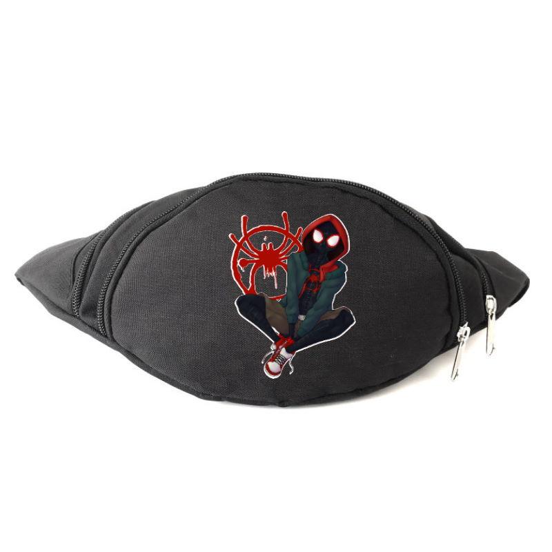 Сумка Бананка на пояс Людина Павук 003 (Spiderman-003) Cappuccino Toys чорна, фото 1