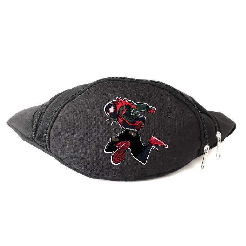 Сумка Бананка на пояс Людина Павук 0011 (Spiderman-0011) Cappuccino Toys чорна, фото 1