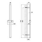 Штанга для душу Qtap Lepit 82103NB, фото 3