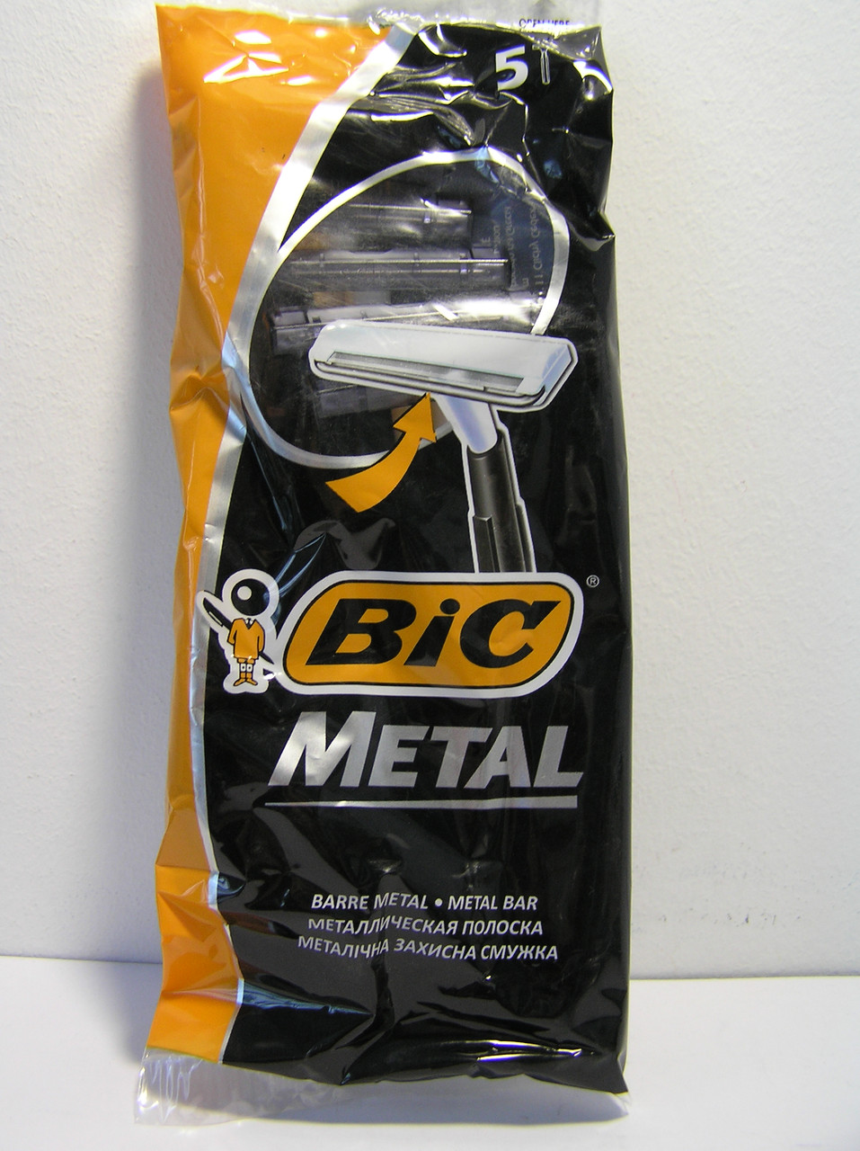 Верстат для гоління чоловічий одноразовий BiC Metal 5 шт. бік метал Оригінал