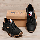 Чоловічі шкіряні кросівки Classic Black, фото 7