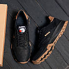 Чоловічі шкіряні кросівки Classic Black, фото 10