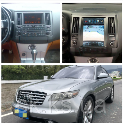 Junsun 4G Android магнітолу для Infiniti FX FX35 FX45 2003 —2006 2007-2009 6+128 Tesla 03-06