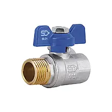 Кран кульовий вода 1/2" ГШ метелик SD