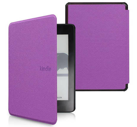 Чохол обкладинка для Amazon Kindle Paperwhite 4 2018 2020 Авто сон 10gen фіолетовий, фото 1