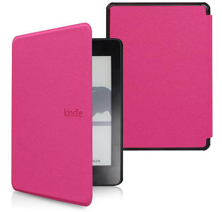 Чохол обкладинка для Amazon Kindle Paperwhite 4 2018 2020 Автосон Рожевий 10gen рожевий, фото 1