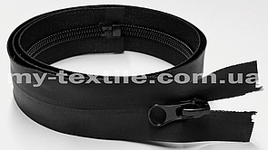 Блискавка спіральна Тип-7 Водовідштовхувальна 80 см Чорна