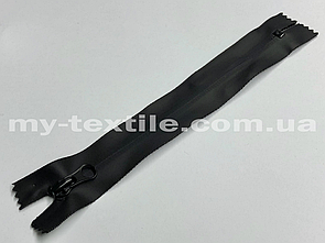 Блискавка спіральна Тип-7 Водовідштовхувальна 18 см Чорна