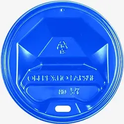 Кришка пластикова Ø69 (50шт.) Синя