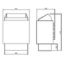 Keya Sauna Електрокам'янка Amazon AM90MI 9 кВт з виносним пультом CON4 (фарб. метал), фото 4