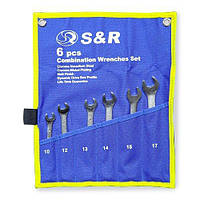 Набір комбінованих ключів S&R 6 шт. 10-17 мм