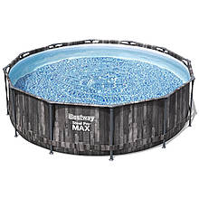 Bestway Каркасний басейн Bestway Wood Style 5614Z (427х107 см) з картриджним фільтром, тентом та сходами
