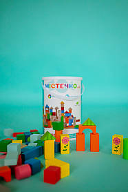 Дерев'яний конструктор Містечко MD 2358 на 100 деталей