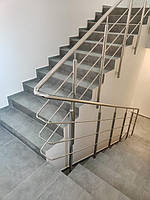 Ограждение пандуса и нержавеющие перила для лестниц. Больница г. Мариуполь. 2